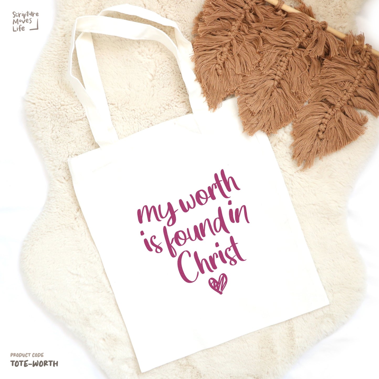 Tote Bag-My worth is found in Christ