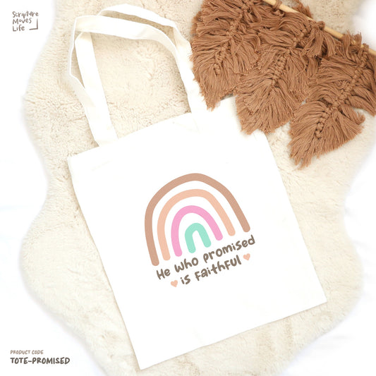 Tote Bag-He who promised is faithful