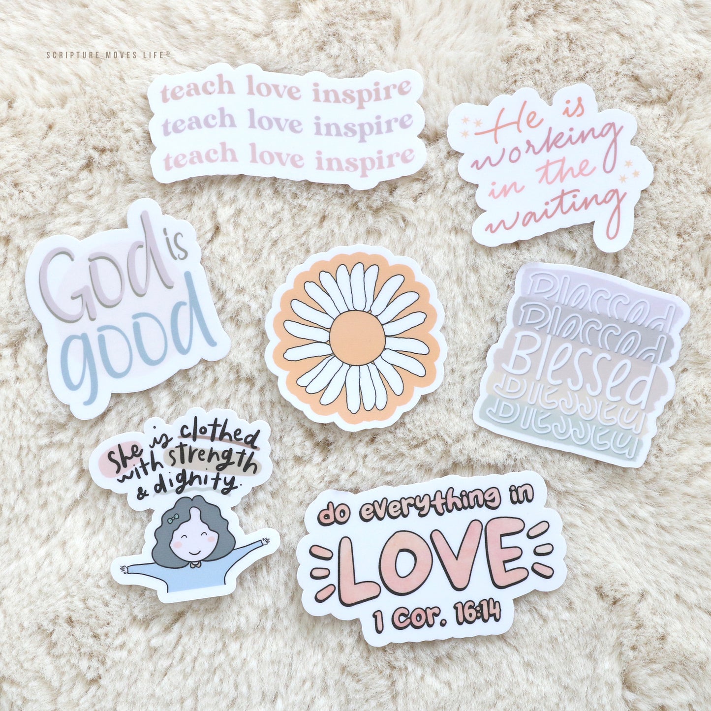 Stickers-Love Set – Scripture Moves Life