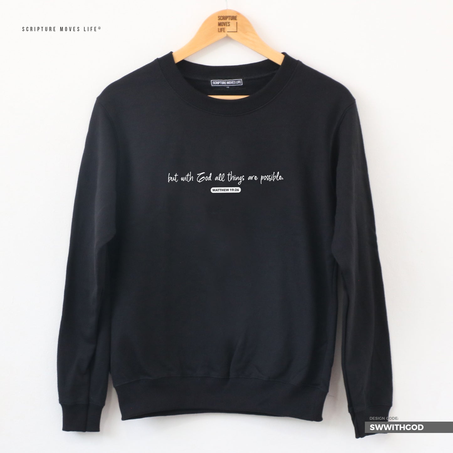 Sweater-With God all things are possible
