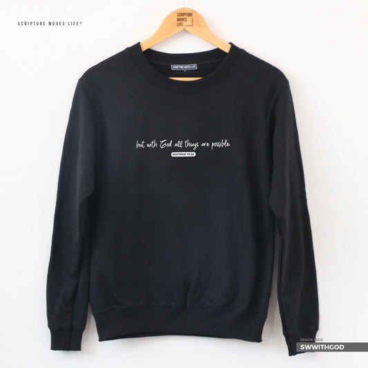 Sweater-With God all things are possible
