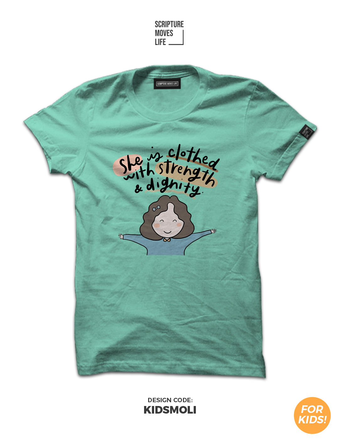 Scripture Mini-Kids-She is clothed with strength and dignity
