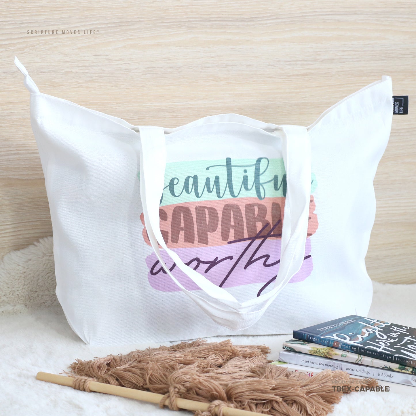 Tote Bag Expandable-Beautiful Capable Worthy