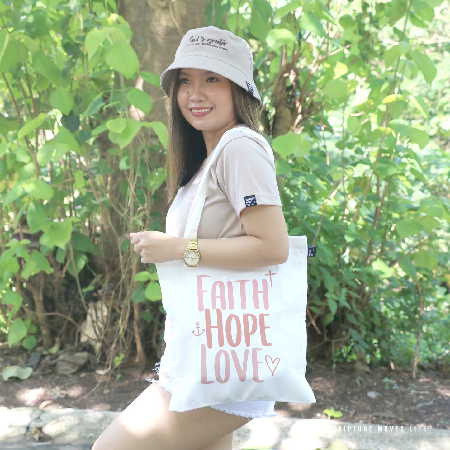 Tote Bag-Faith Hope Love